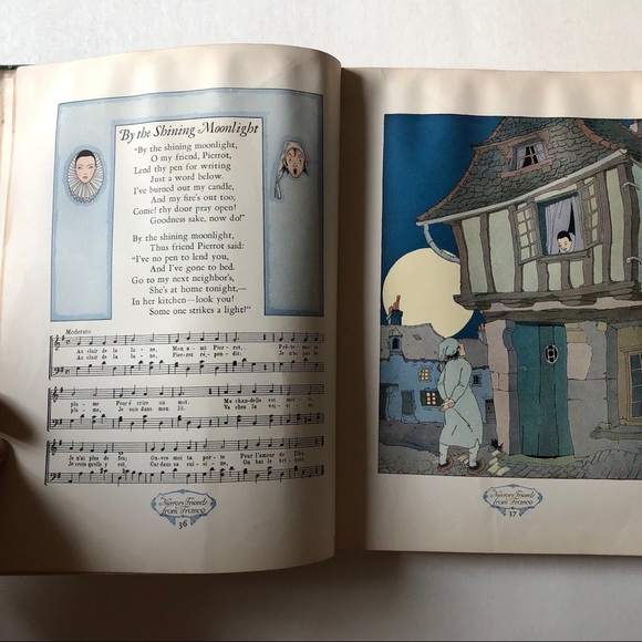 Rare First Edition 1925 Nursery Friends France hardcover coffee table children’s - Picture 10 of 10